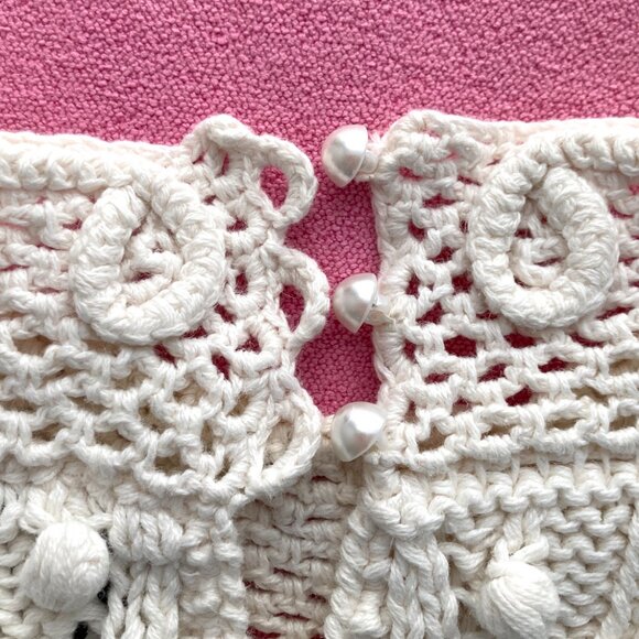 Vintage Bobbled Cotton Sweater by Design Zone Two 1989 - Picture 7 of 11